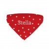 Bandana chien personnalisé Stella rouge