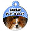 Medaille personalisee chien My Dog photo Ficelle