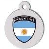 Médaille chien blason Argentine