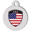 Médaille chien blason USA