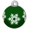 Médaille de Noël pour chien Flocon Vert