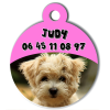 Medaille personalisee chien My Dog photo entière Judy