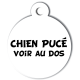 medaille_personnalisee_chien_puce_blanche