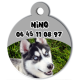 médaille personalisee chien Nino