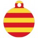 médaille personnalisée drapeau catalan pour chien