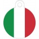 médaille personnalisée chien drapeau italien