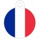 médaille personnalisée pour Chien drapeau France
