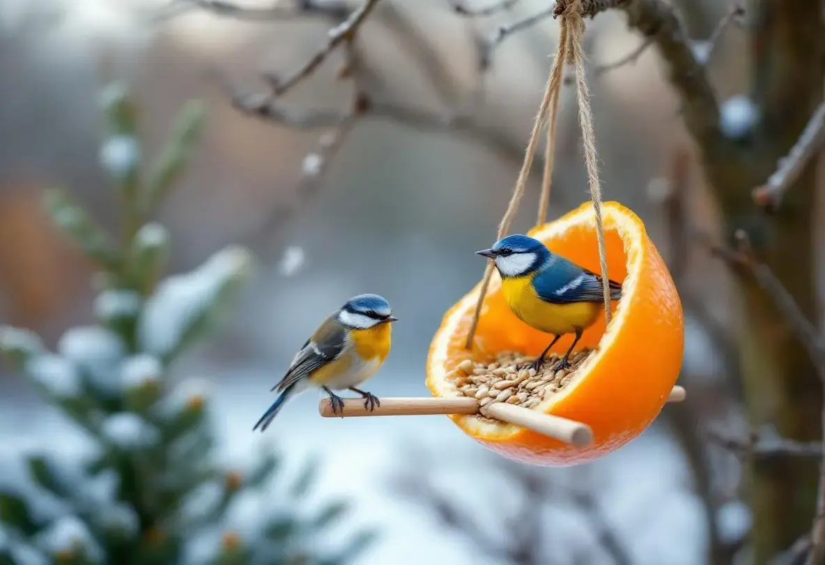 Cet agrume que vous jetez chaque matin peut devenir un refuge précieux pour les oiseaux du jardin cet hiver