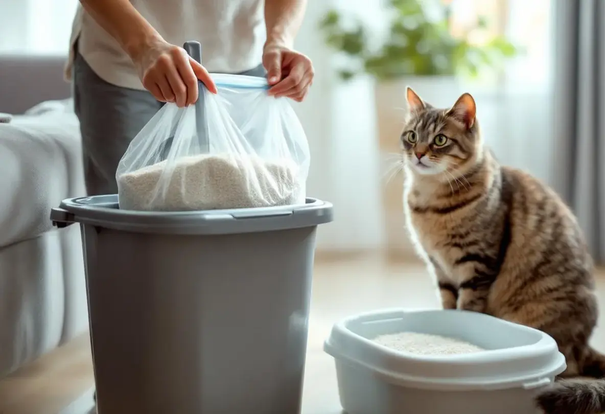 Litière du chat : 9 erreurs à ne surtout jamais faire en la jetant !