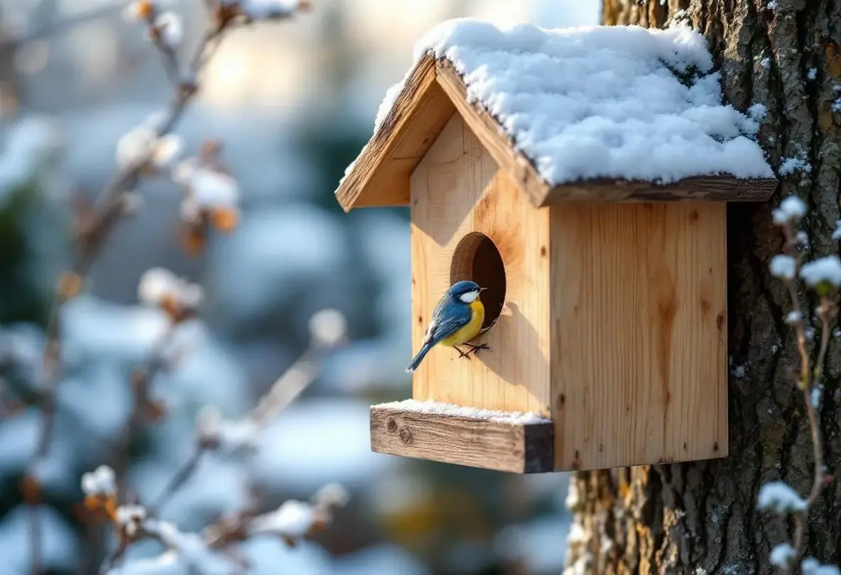 Nichoir : ce détail à corriger d'urgence chez vous pour que les oiseaux s'y réfugient tout l'hiver