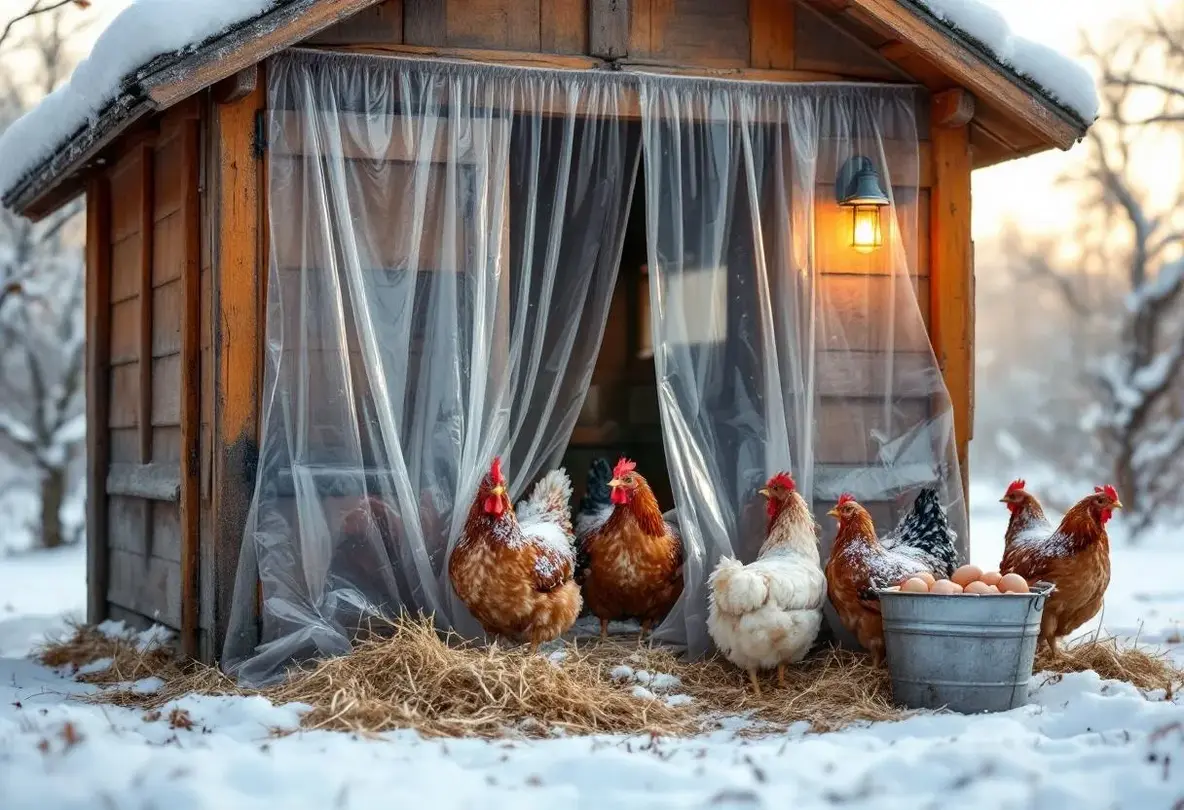 Pourquoi de plus en plus d’éleveurs installent un rideau dans leur poulailler en hiver (et comment cela transforme vraiment la qualité de leurs œufs)