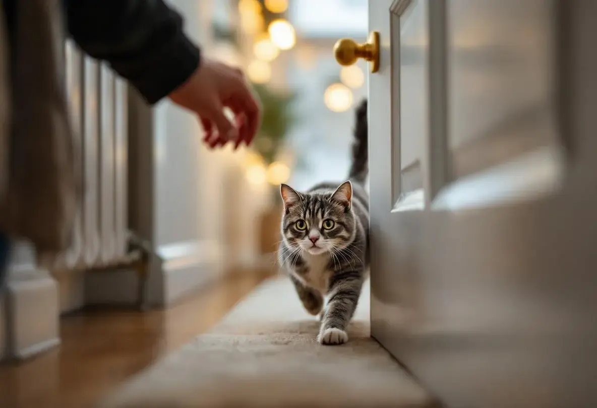 Pourquoi votre chat insiste-t-il pour franchir une porte pile au moment où vous allez la fermer ?