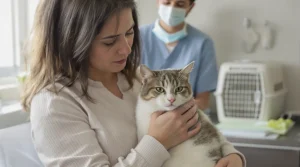 perte de sang chat femelle