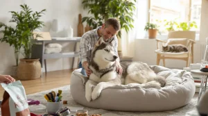 à quel âge un husky se calme