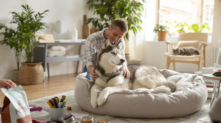 à quel âge un husky se calme