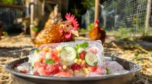 Vos poules vont vous remercier : ce « jeu glacé » les rafraîchit dès qu’il fait plus de 30 °C