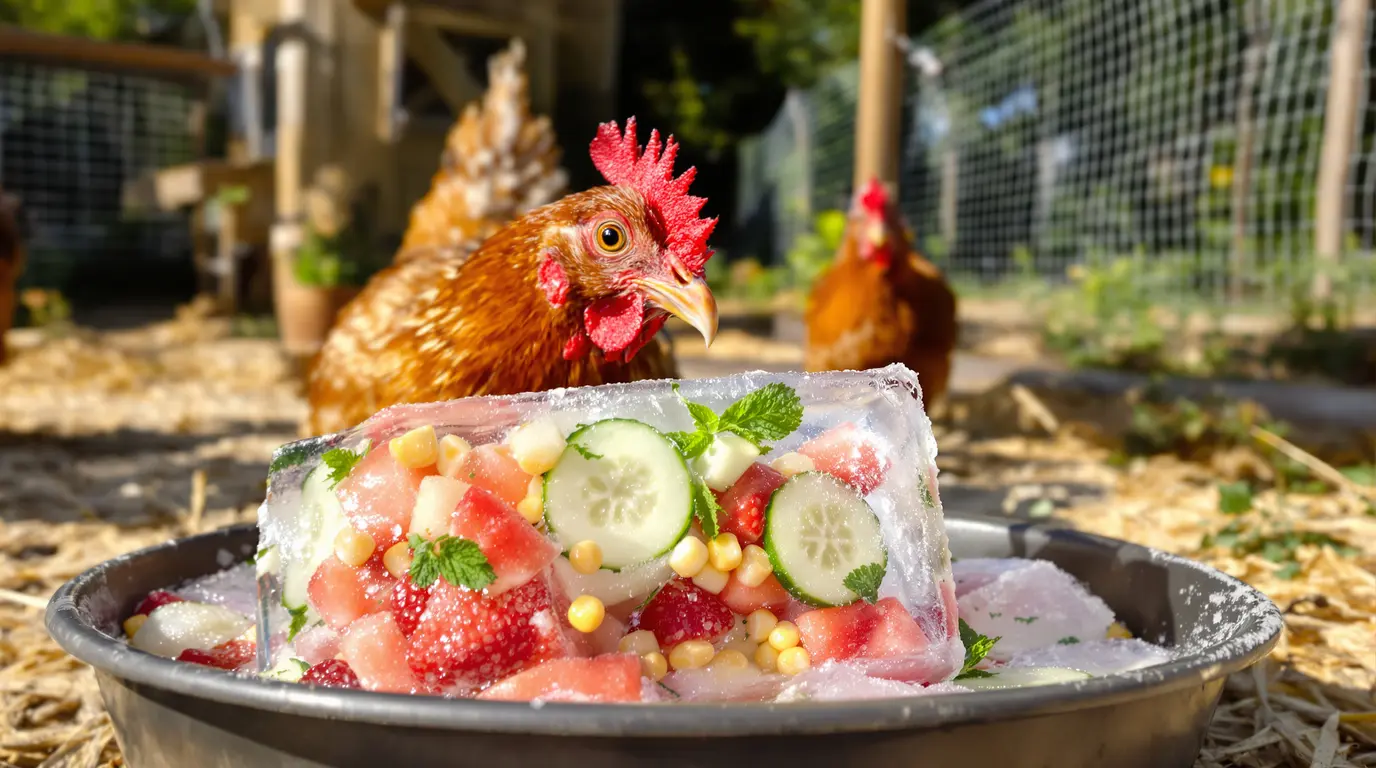 Vos poules vont vous remercier : ce « jeu glacé » les rafraîchit dès qu’il fait plus de 30 °C