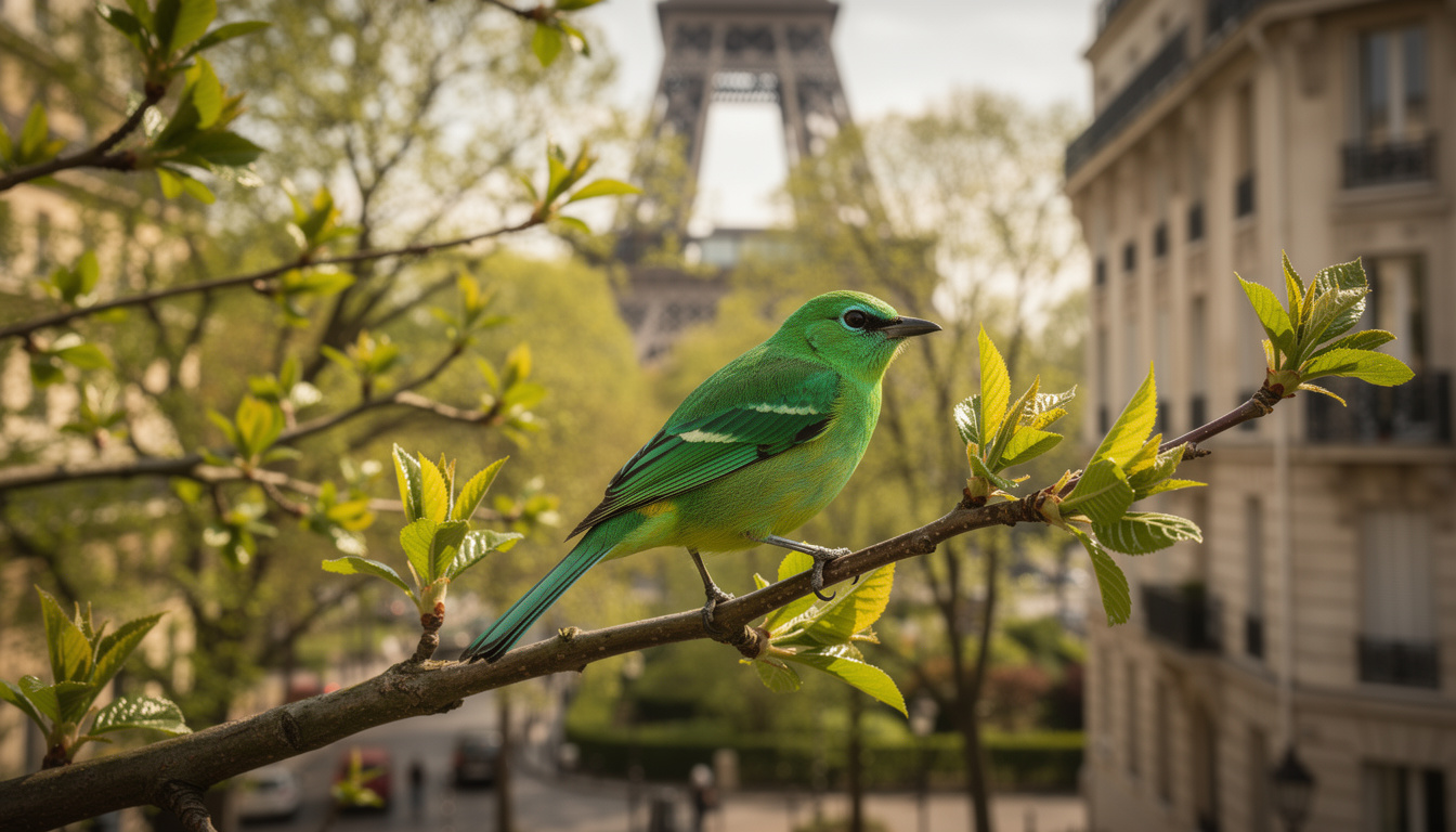 découvrez oiseau vert paris, un havre de nature en plein cœur de la ville, où verdure et sérénité vous attendent pour une pause ressourçante loin du tumulte urbain.