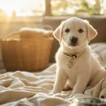 chiot labrador blanc