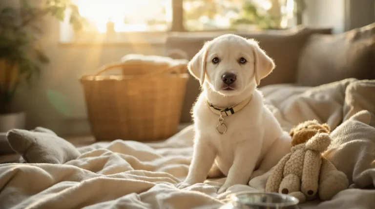 chiot labrador blanc