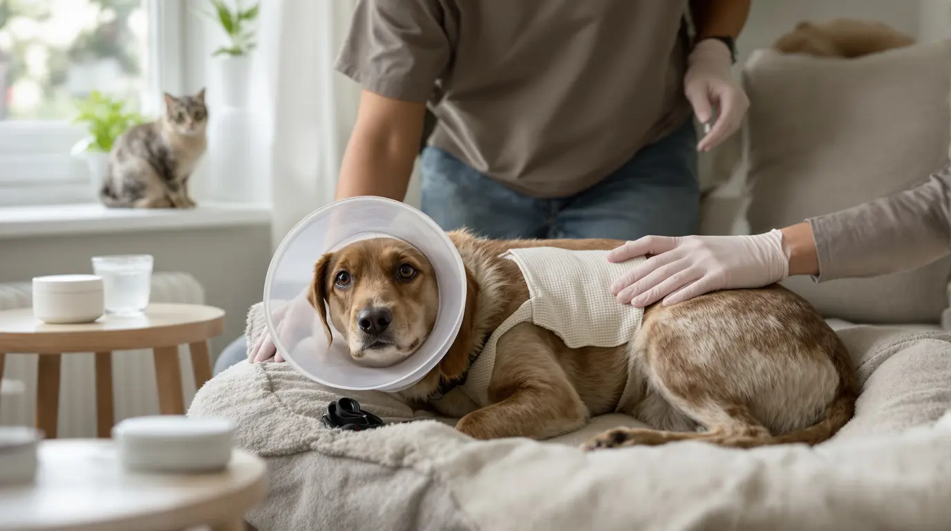 combien de temps un chien se remet d'une opération