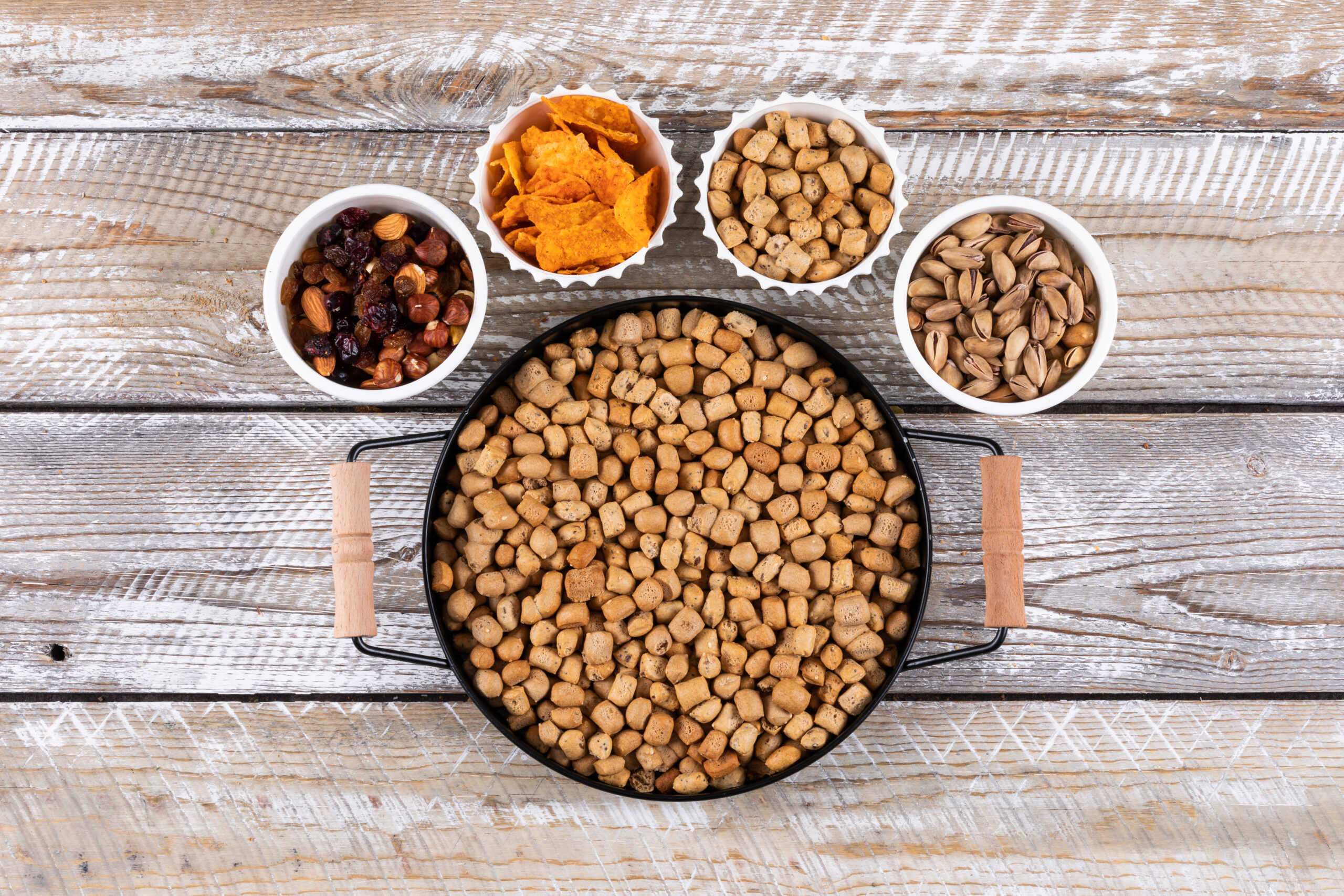 plusieurs types de croquettes pour chien